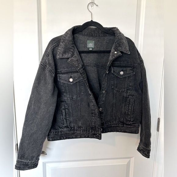 Black Jean Jacket - Picture 1 of 3